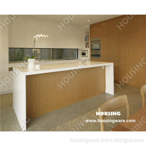 Frosted Glass Base Cabinet Lacquer Finish Kitchen Cabinet on Sale